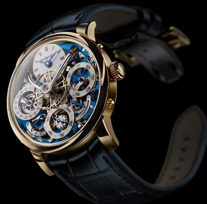 Review MB & F 03.YL.BL LM PERPETUAL YG watch replica - Click Image to Close